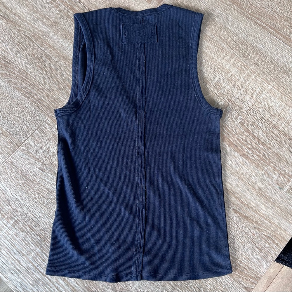 Free People Ribbed V Neck Tank Top - Picture 3 of 3